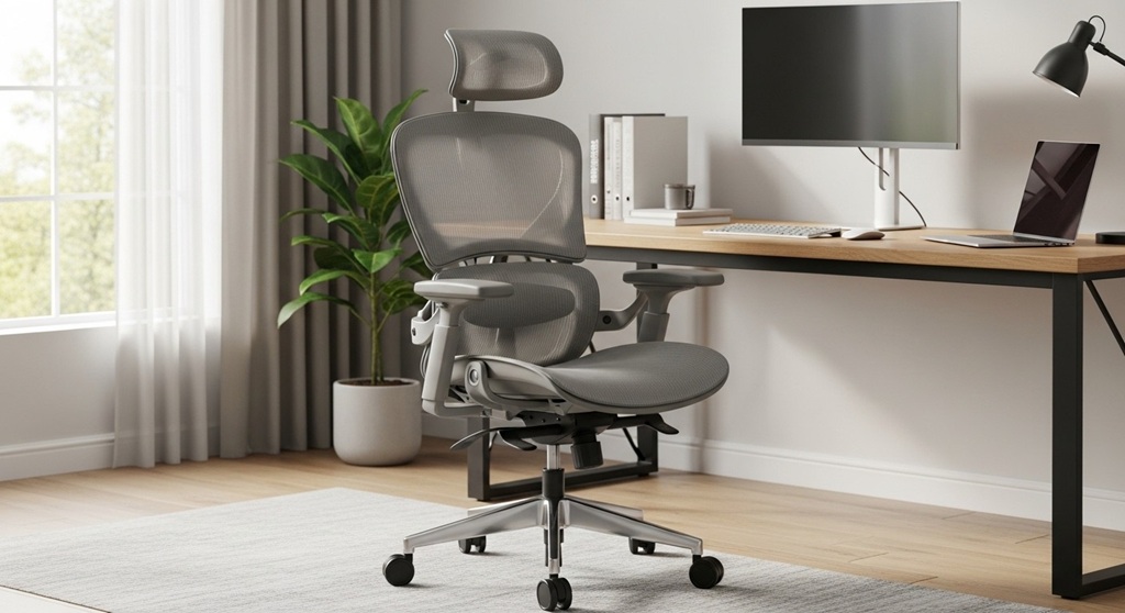 comfortable desk chair with lumbar support for home office