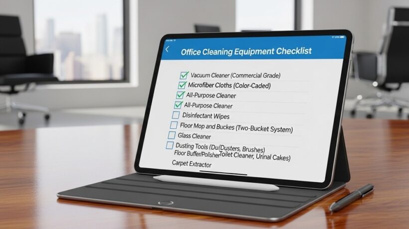 Office Cleaning Equipment Checklist: Must-Have Tools for Professional Cleaning
