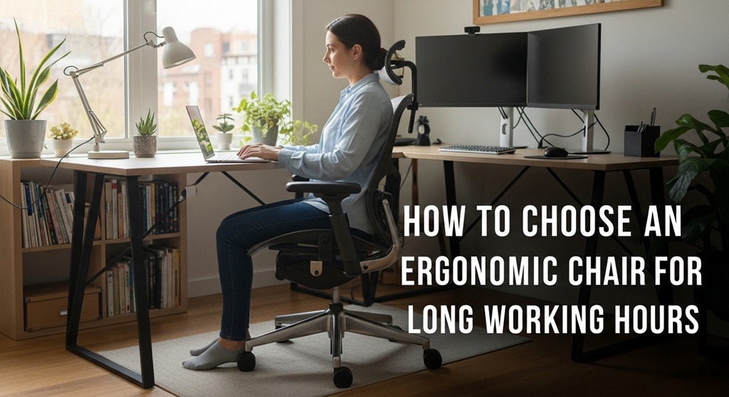 ergonomic office chair setup for long working hours