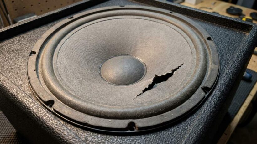 How to Fix a Torn Speaker Cone Using Rubber Cement and Coffee Filters