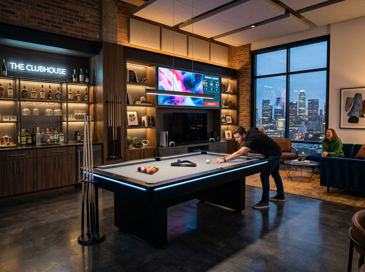 Discover the latest modern pool table trends. Upgrade your game room with sleek, minimalist designs, innovative materials, and convertible dining-to-play styles.