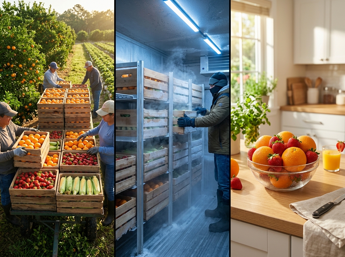Discover how Florida’s cold chain preserves fresh produce quality from harvest to home. Learn key temperature controls that keep your food crisp and flavorful.