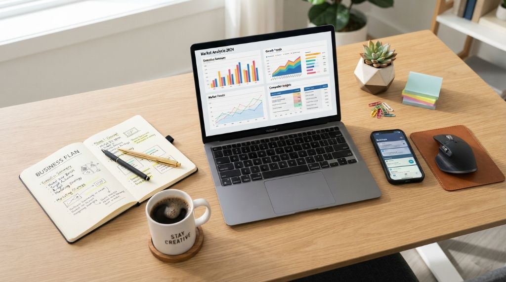 Entrepreneur preparing to launch a small business