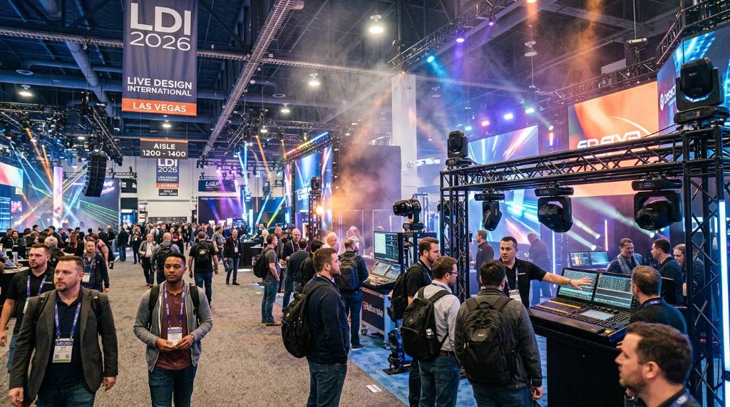 Attendees exploring exhibitor booths at LDI Show 2026 in Las Vegas